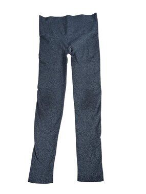 Spanx Gray Full-Length Leggings Women's Size Large Stretch Knit Activewear